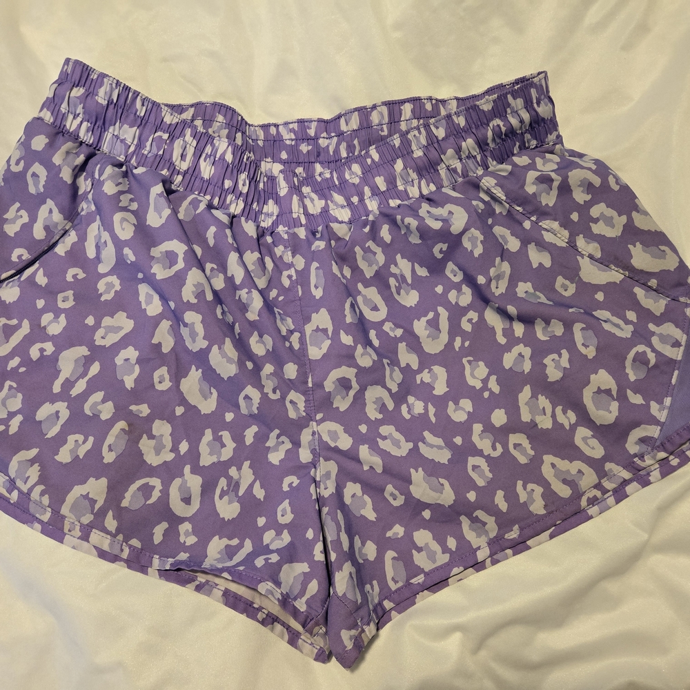 All in Motion Lavender Patterned Shorts